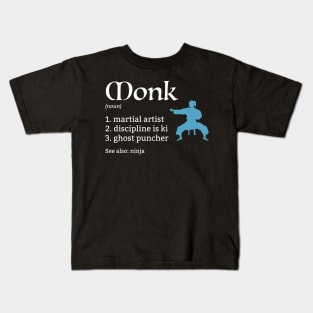 D&D Monk Definition Kids T-Shirt